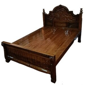 Alkesiya Wooden cot (Queen Size, 6f x 5f)